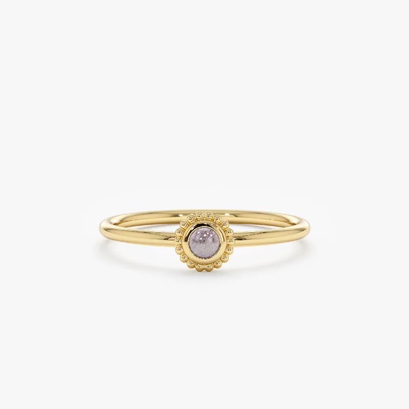 Don't Miss These Dazzling Jewelry Discounts Labradorite Art Deco Ring, Winnie