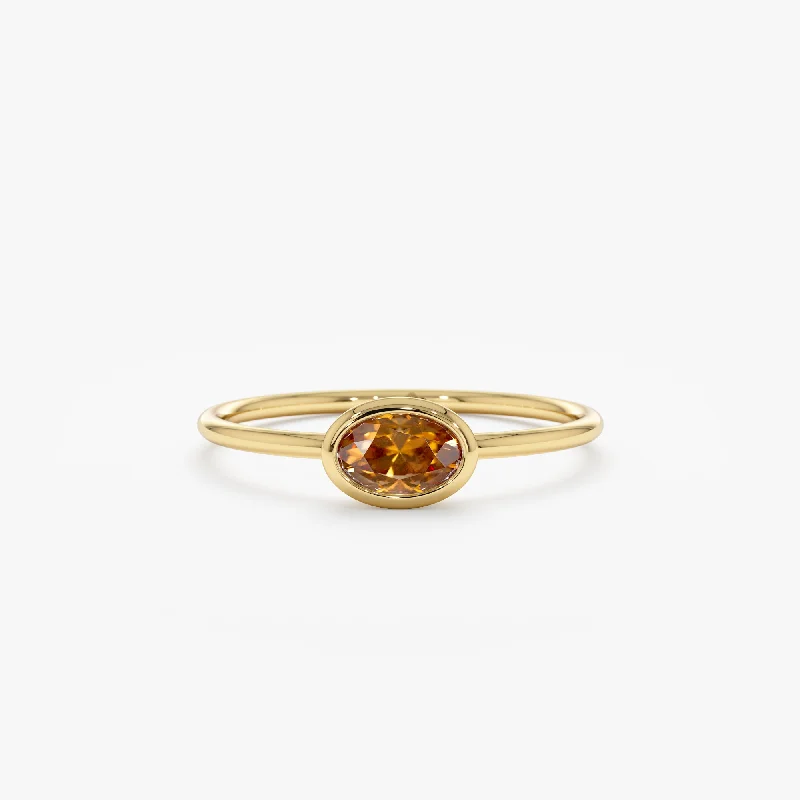Timeless Elegance Now At Special Discounts Oval Citrine Ring, Linda