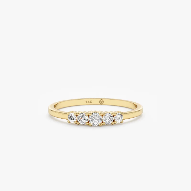 Huge Markdowns On Premium Jewelry Styles Petite Graduated Diamond Ring, Aurora