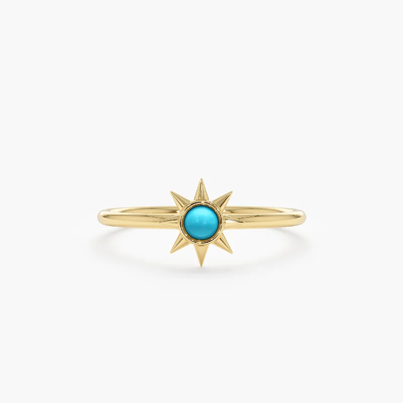 High-End Sparkle, Low-End Prices – Jewelry Sale Live Turquoise Sun Ring, Winona