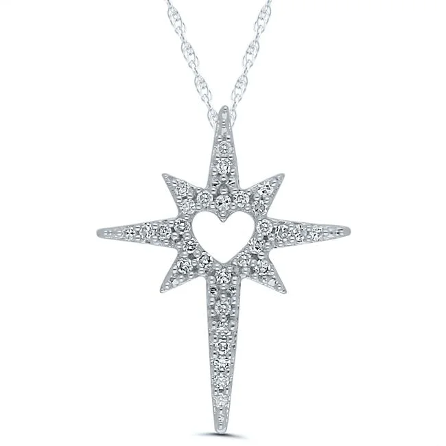 Seasonal Jewelry Sale – Upgrade Your Style Today 1/10 CTW Diamond 18-inch Pendant in 10KT White Gold