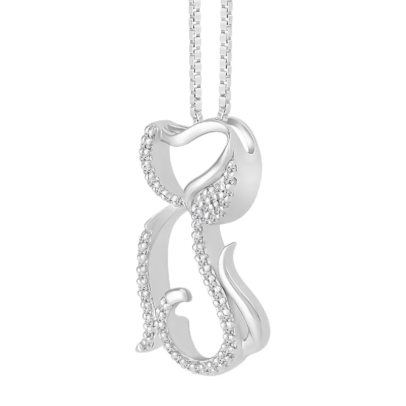 Big Discounts On Elegant Jewelry Collections 1/10 CTW Diamond Dog 18-inch Pendant in Sterling Silver