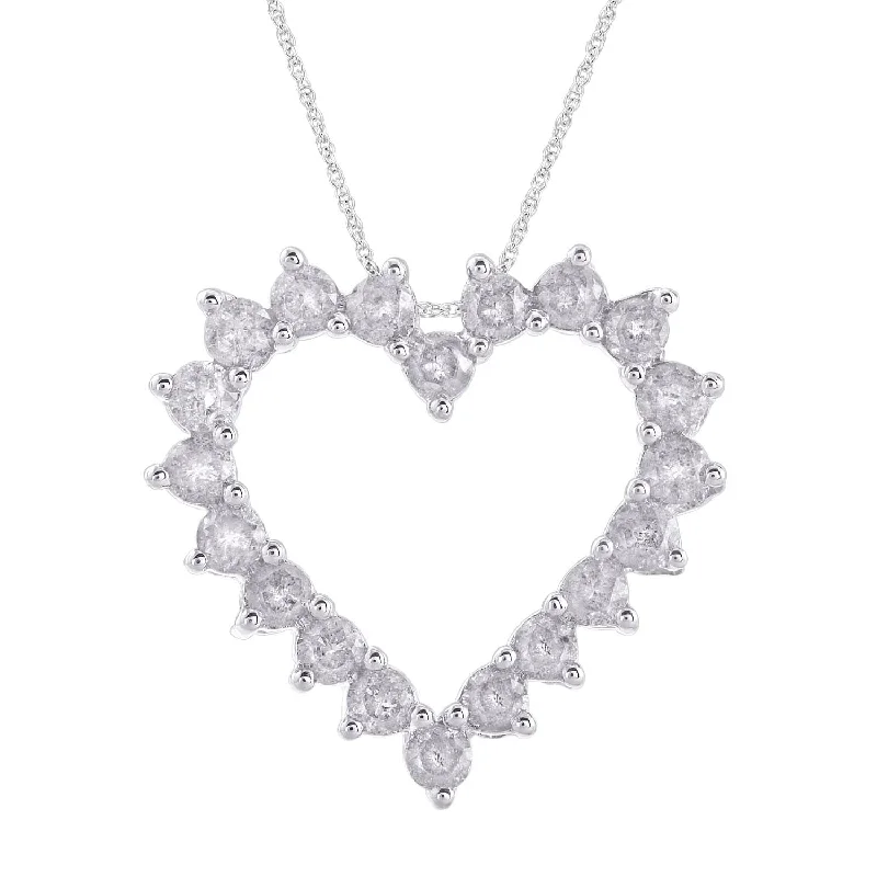 Best Jewelry Deals – Premium Quality At Exclusive Discounts 1 Carat Diamond Heart Pendant Necklace in Gold (Included Silver Chain) - IGI Certified