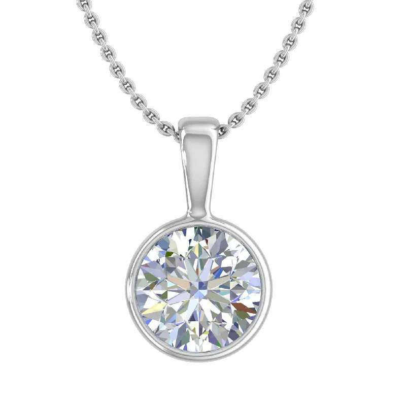 Stunning Jewelry At A Fraction Of The Price 1 Carat Diamond Solitaire Pendant Necklace in Gold (Included Silver Chain)