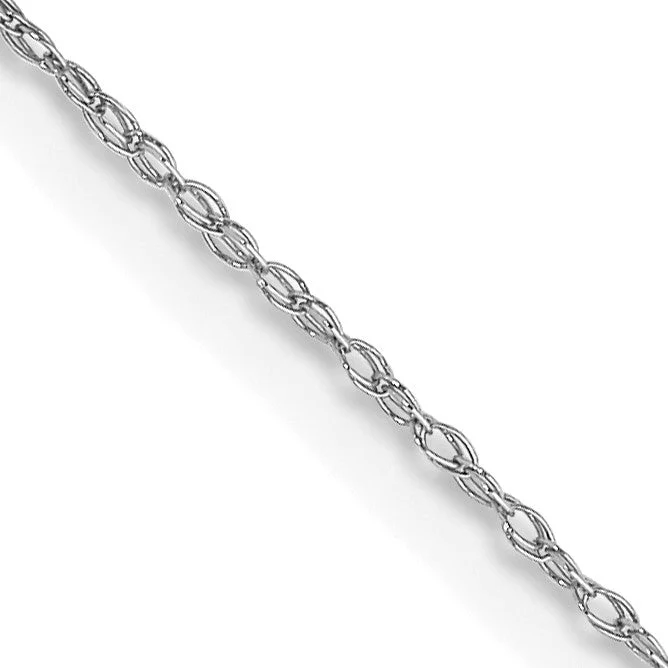 Trending Jewelry Styles Now At Limited-Time Discounts 10KT White Gold 16-inch 0.5MM Cable Rope Pendant Chain