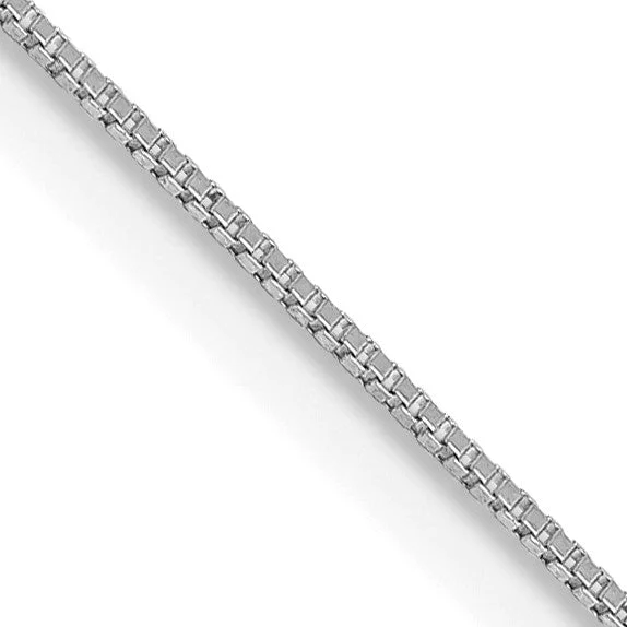 Fashion-Forward Jewelry At Incredible Prices 10KT White Gold 24-inch 0.5MM Box Pendant Chain