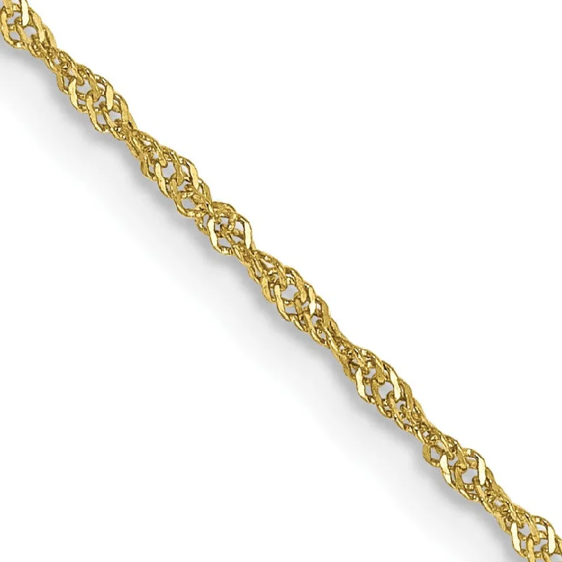 Shop Signature Jewelry Styles At Exclusive Prices 10KT Yellow Gold 14-inch 1.1MM Childrens Singapore Chain