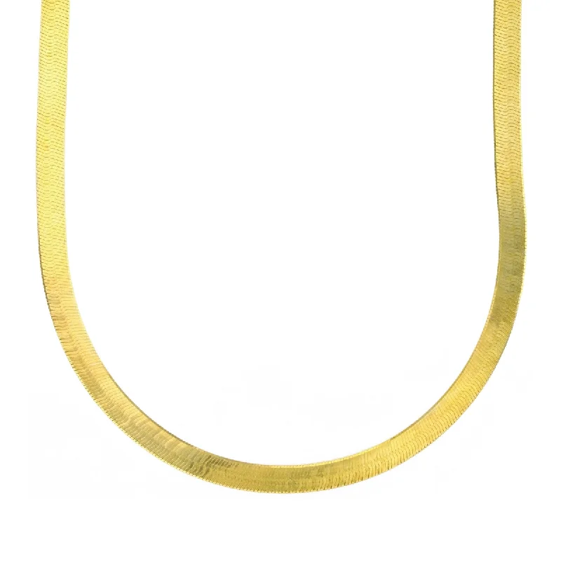 Fashion-Forward Jewelry At Incredible Prices 10KT Yellow Gold 18-inch 5MM Herringbone Chain