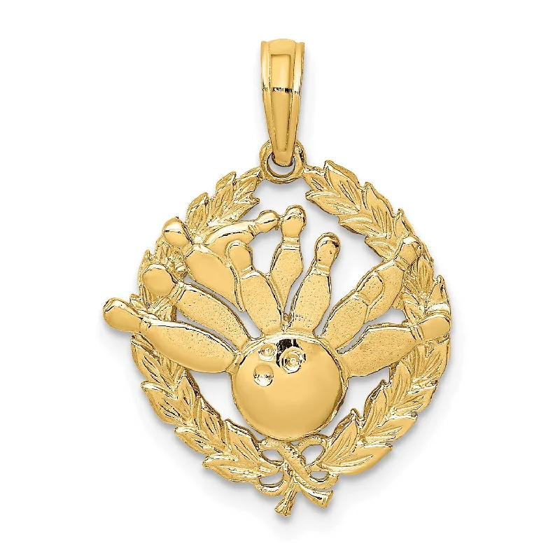 Limited-Stock Jewelry Sale – Once It's Gone, It's Gone 10KT Yellow Gold 18X70MM Bowling Charm