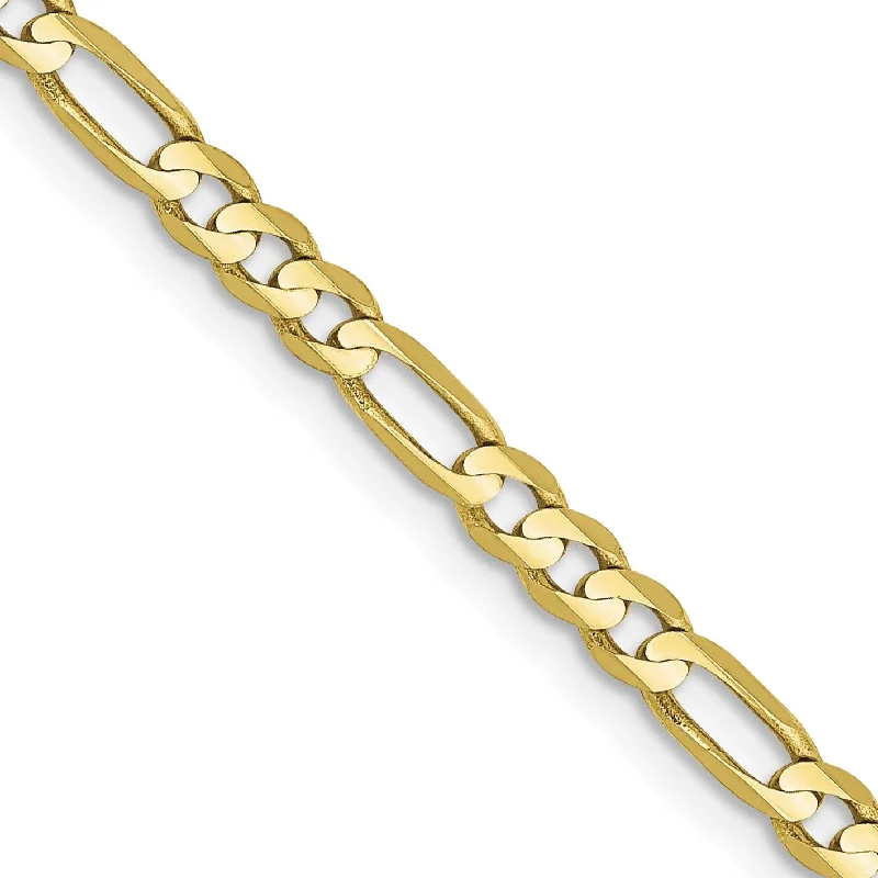 Get The Jewelry You Love At A Price You Love 10KT Yellow Gold 20-inch 3MM Lobster Clasp Figaro Chain