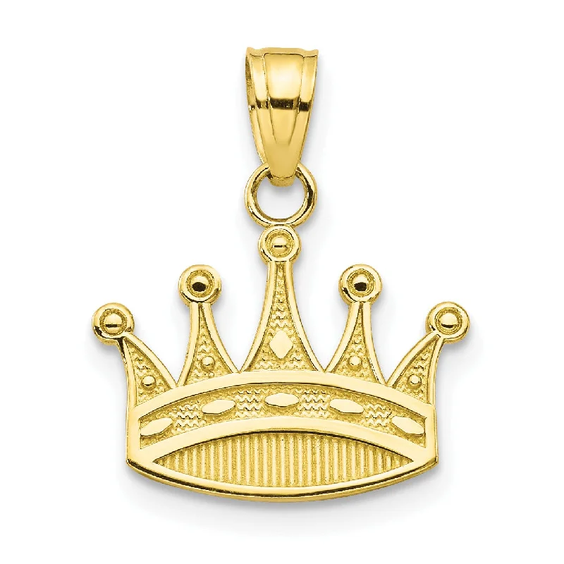 Jewelry Clearance – Final Chance To Save Big 10KT Yellow Gold 20X18MM Crown Charm
