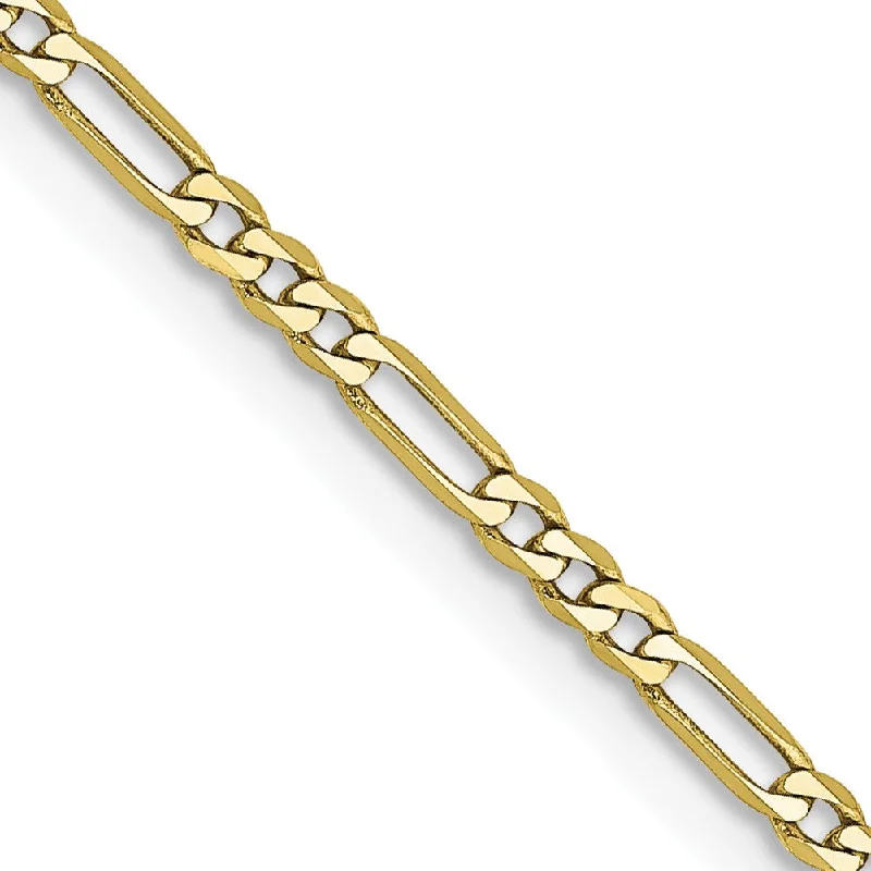 Accessorize For Less – Luxury Jewelry At Affordable Prices 10KT Yellow Gold 30-inch 1.75MM Lobster Clasp Figaro Chain