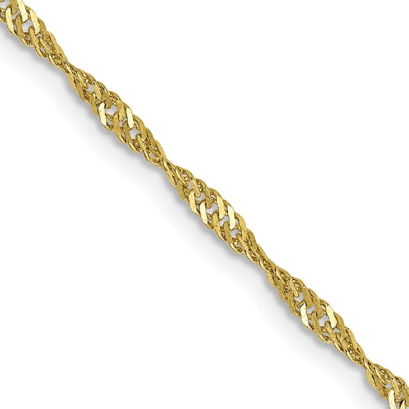 Stunning Jewelry Pieces At The Lowest Prices Ever 10KT Yellow Gold 30-inch 1.7MM Lobster Clasp Singapore Chain