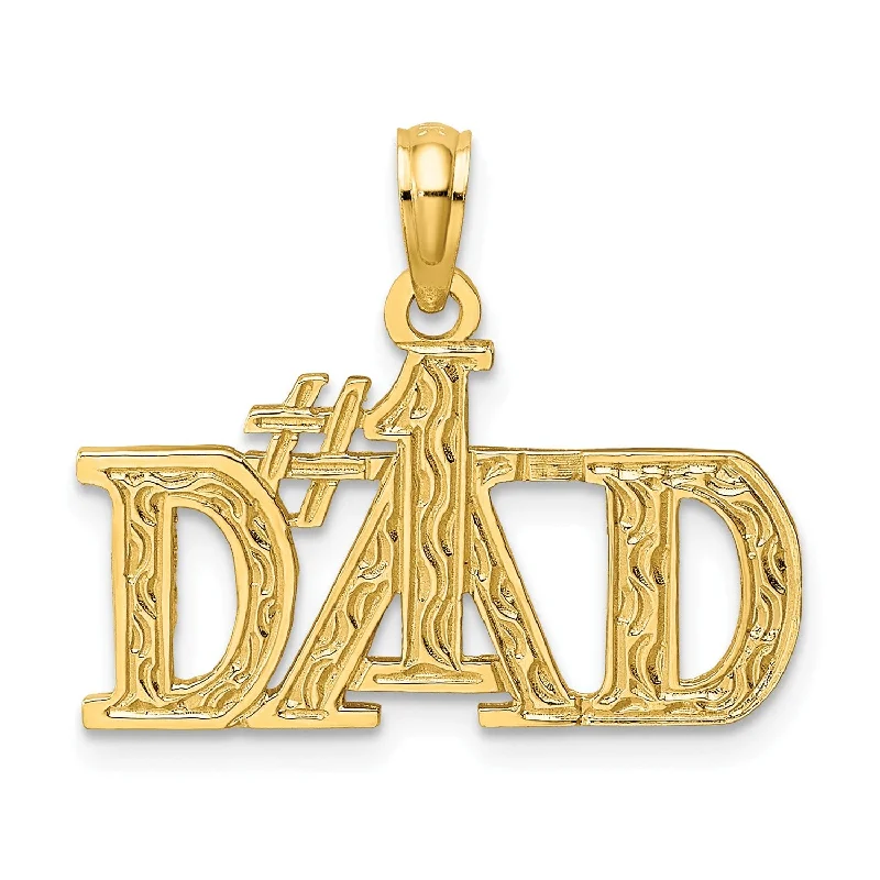 Unique Jewelry Designs Now At Discounted Rates 14k #1 Dad Charm