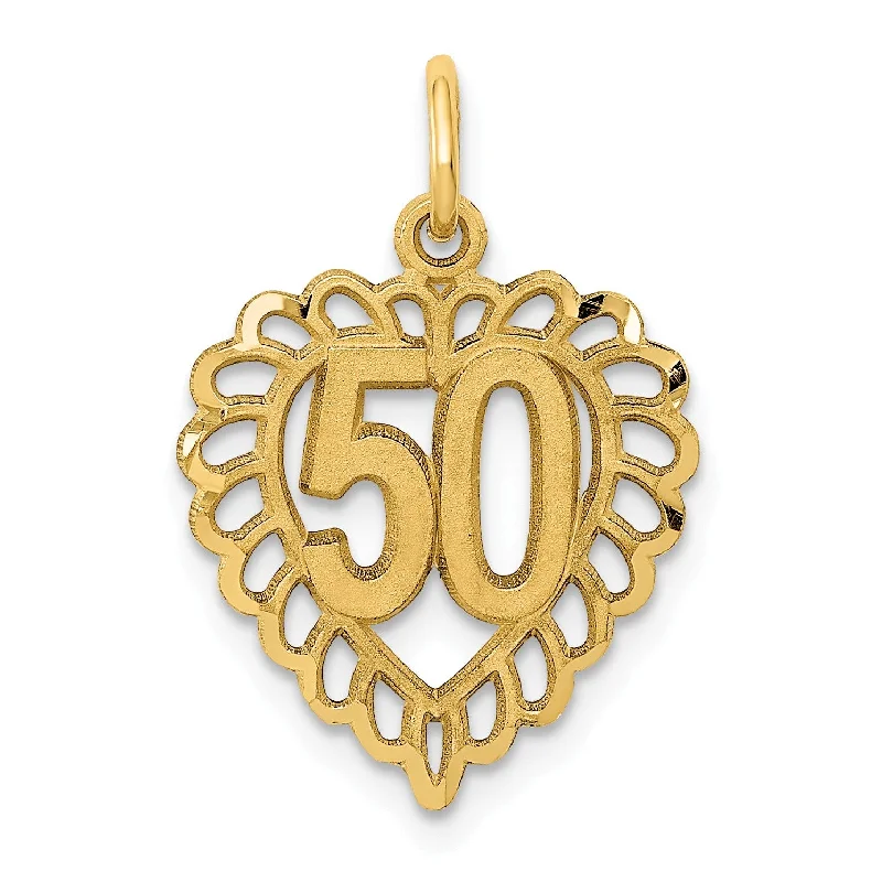 Unmissable Jewelry Sale – Shop Before It's Too Late 14k 50 in Heart Charm