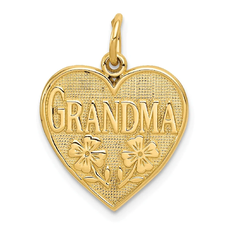 Shop Dazzling Jewelry With Special Promotional Discounts 14k Grandma Heart Charm