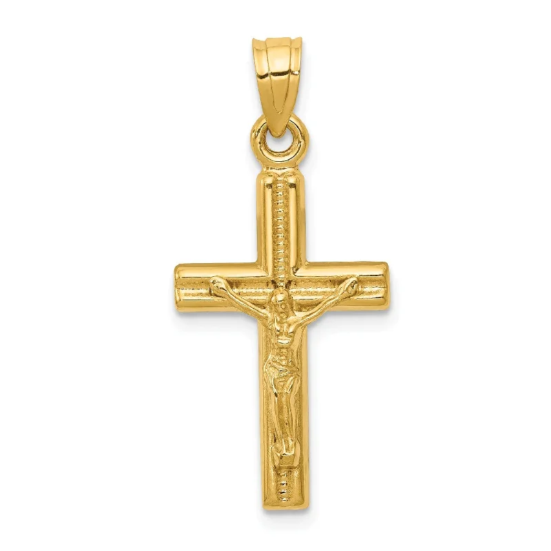 Timeless Elegance Now At Special Discounts 14k Hollow Crucifix Pendant. Chain not Included