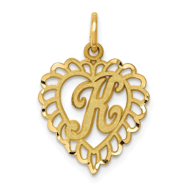 Eco-Friendly Sustainable Jewelry For Conscious Buyers 14k Initial K Charm