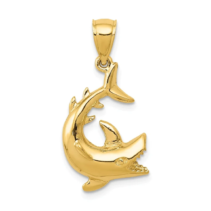 High-Quality Jewelry At A Fraction Of The Cost 14K Shark Pendant