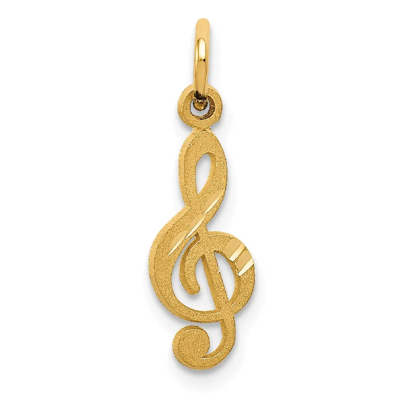 Shop Jewelry That Shines Without The High Price 14k Treble Clef Charm