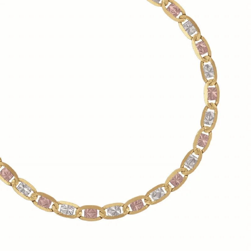 Limited-Time Jewelry Sale – Don't Miss These Deals 14KT Gold Tri-Color 20-inch 2.75MM Valentino Chain