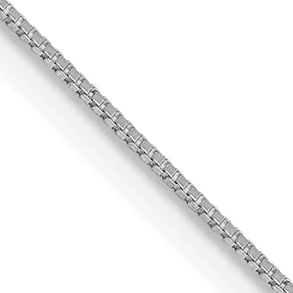 Personalized Jewelry Sale – Meaningful Gifts At Great Prices 14KT White Gold 20-inch 0.5MM Box Pendant Chain