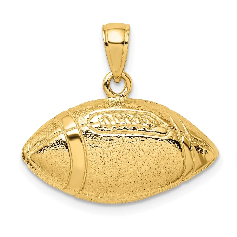 Timeless Elegance At Unbelievable Discounts 14KT Yellow Gold 12X23MM Football Charm
