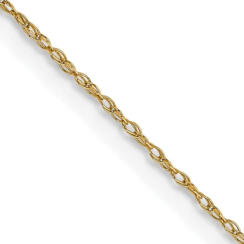 Chic, Trendy, And Affordable Jewelry Sale 14KT Yellow Gold 16-inch 0.5MM Cable Rope Pendant Chain