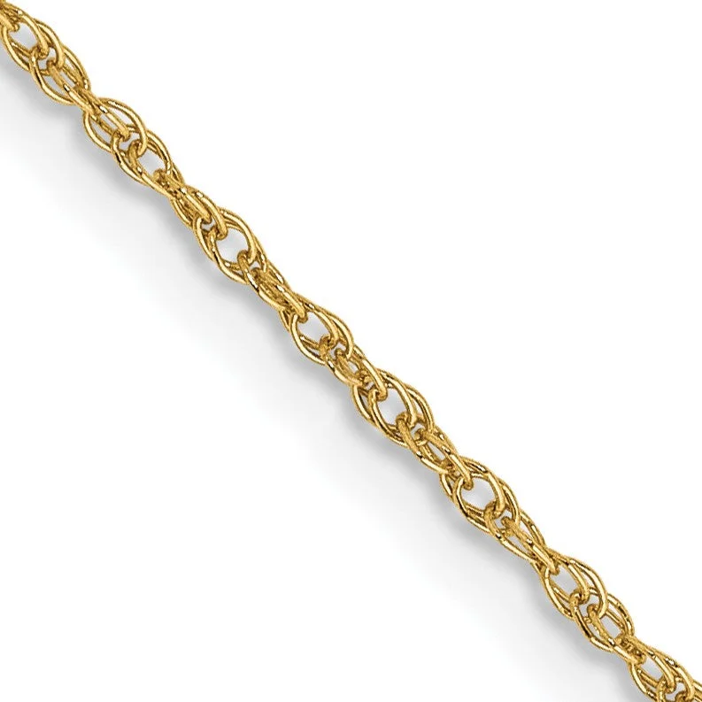 Dazzle With Discounts – Shop Jewelry On Sale 14KT Yellow Gold 16-inch 0.8MM Rope Pendant Chain