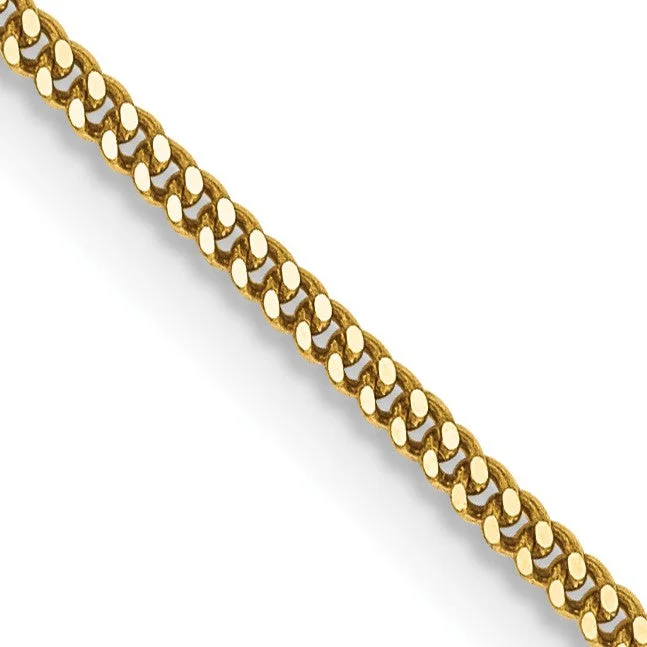 Shop Fine Jewelry With Amazing Deals 14KT Yellow Gold 16-inch 1.3MM Curb Pendant Chain