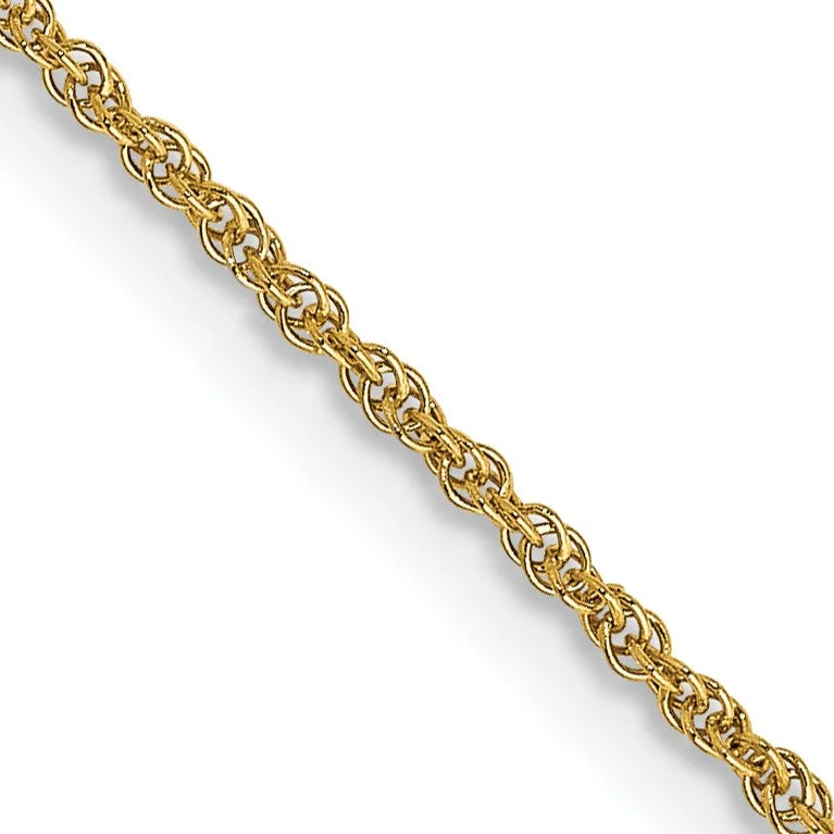 Exclusive Jewelry Sale Event – Shop Now 14KT Yellow Gold 24-inch 1.1MM Rope Pendant Chain