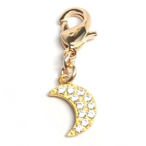 The Biggest Jewelry Sale Of The Year Is Here 14KT Yellow Gold Plated Sterling Silver and Cubic Zirconia Charm