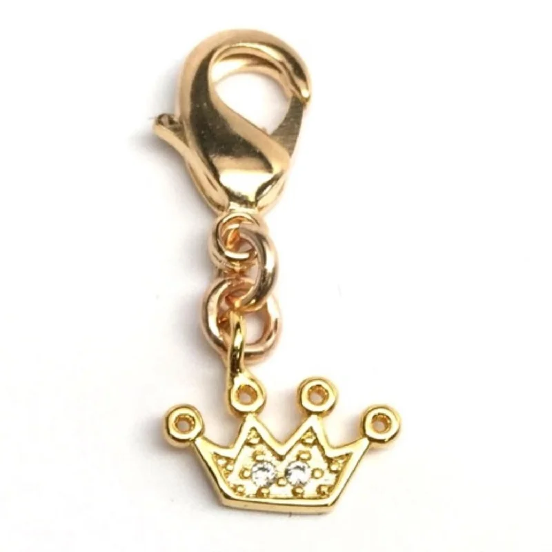 Get Ready To Sparkle – Special Jewelry Discounts 14KT Yellow Gold Plated Sterling Silver and Cubic Zirconia Charm