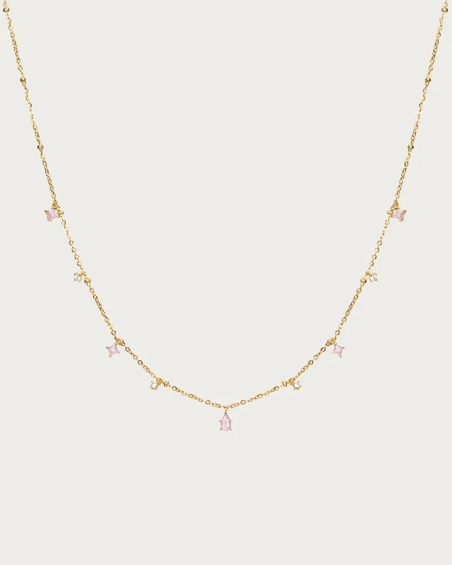 Stunning Jewelry Pieces At The Lowest Prices Ever Elysee Necklace in Pink
