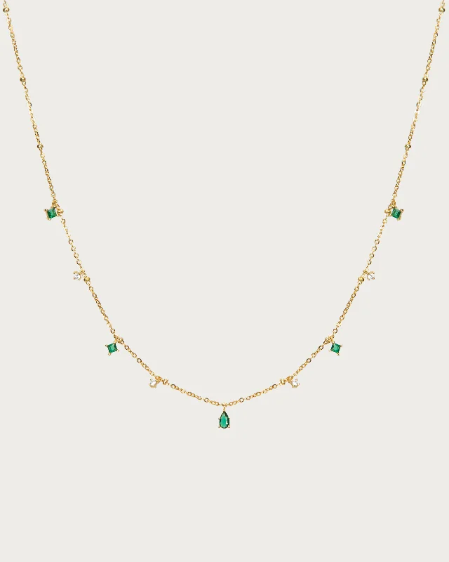 Huge Savings On Premium Jewelry Styles Elysee Necklace in Emerald Green