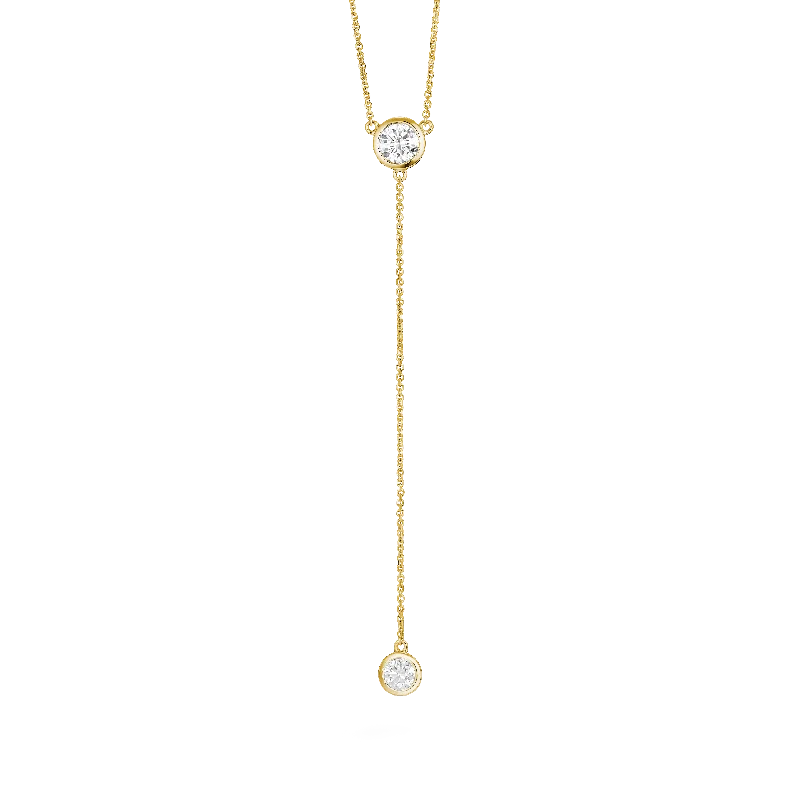 Customized Silver Jewelry For Unique Style The Bezel Lariat Pendant