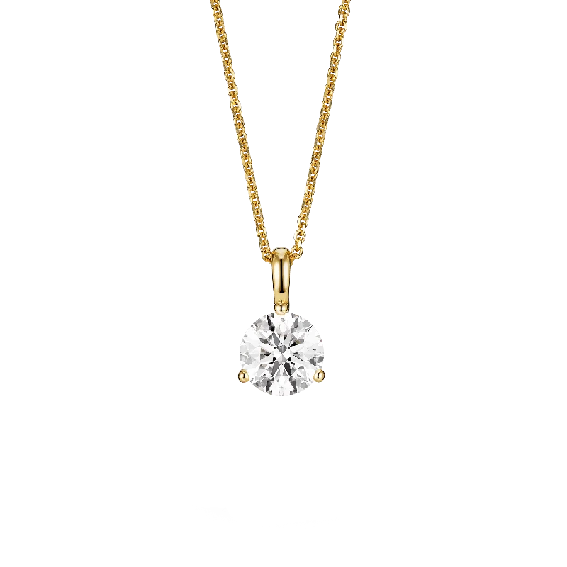 Buy More, Save More On Stunning Jewelry Designs The Round Brilliant Solitaire Bale Pendant