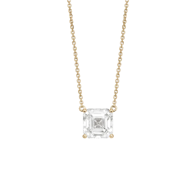 Sparkle More For Less – Jewelry Sale Happening Now The Asscher Solitaire Pendant