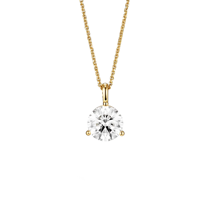 Timeless Elegance, Temporary Discounts – Act Fast The Round Brilliant Solitaire Bale Pendant