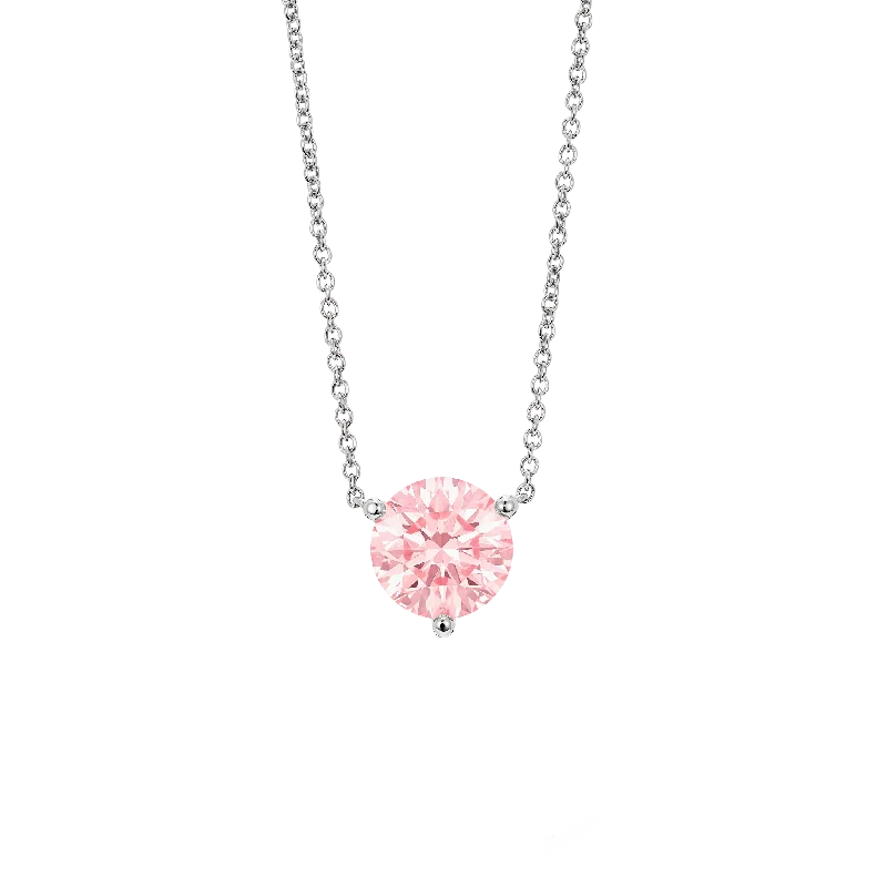 Exclusive Jewelry Sale – Limited-Time Discounts The Pink Round Brilliant Solitaire Pendant