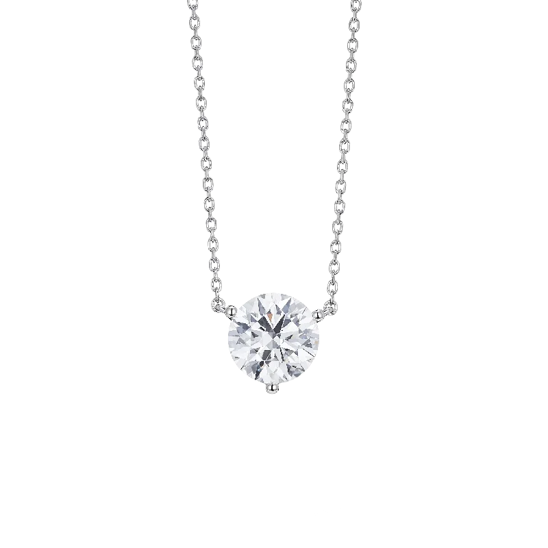 Dainty And Elegant Jewelry Now At Reduced Prices The Round Brilliant Solitaire Pendant