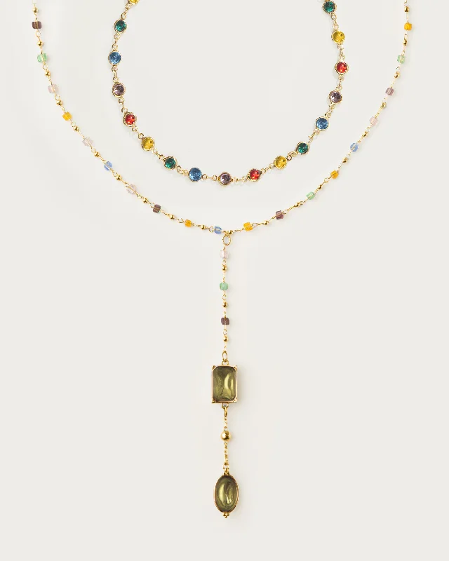 High-End Jewelry, Now More Affordable Than Ever Rainbow Bead Necklace Set