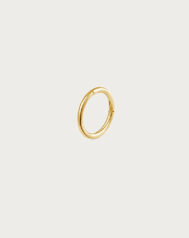 High-Quality Gemstone Jewelry For Special Occasions Single Mini Hoop Helix Earring in Gold