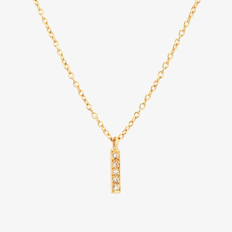 Affordable Luxury Jewelry – Style At A Great Price Small Diamond Bar Necklace | N1208W