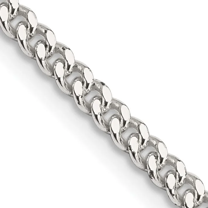 Celebrate Every Occasion With Sparkling Savings Sterling Silver 16-inch 3MM Lobster Clasp Curb Chain