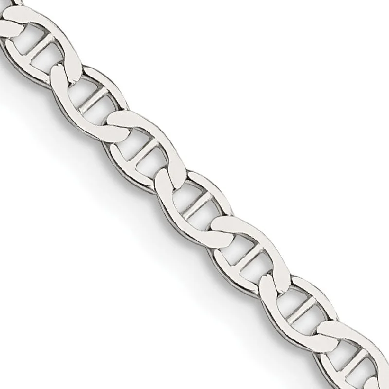 Flash Sale On Exquisite Jewelry – Don't Miss Out Sterling Silver 24-inch 3.1MM Anchor Link Flat Chain