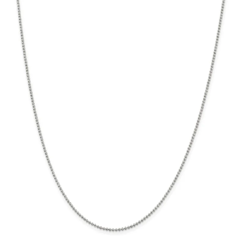 Must-Have Jewelry Pieces At Reduced Prices Sterling Silver 26-inch 1.5MM Beaded Chain