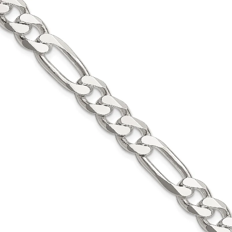 Flash Jewelry Sale – Get Stunning Pieces At Low Prices Sterling Silver 28-inch 8MM Figaro Chain