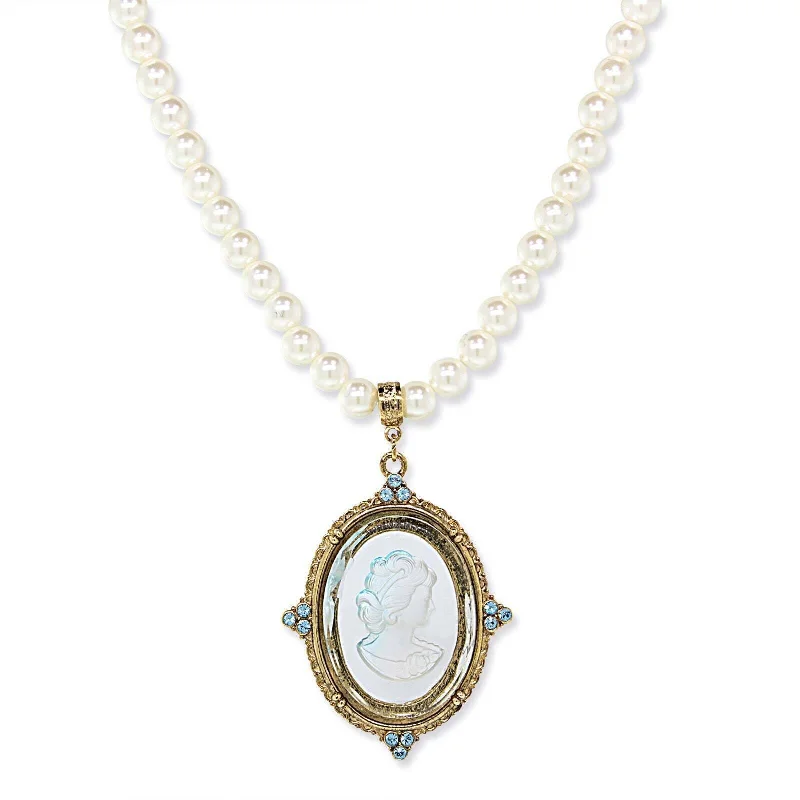 Gold Tone and Blue