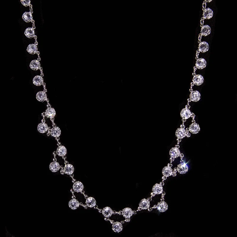 Jewelry Clearance Event – Stock Up Before It's Over 1928 Jewelry Brilliant Vintage Austrian Crystal Collar Necklace 15"